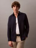 Blue Slim Stretch Button-Down Shirt  Men