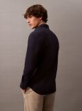 Blue Slim Stretch Button-Down Shirt  Men