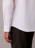 White Slim Stretch Button-Down Shirt  Men