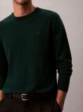 Green Merino Wool Classic Sweater  Men