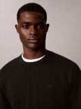 Black Merino Wool Classic Sweater  Men