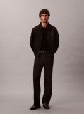 Black Short Sleeve Stretch Cotton Slim T-Shirt  Men