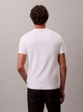 White Short Sleeve Stretch Cotton Slim T-Shirt  Men