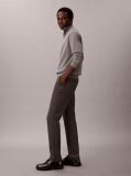 Grey Slim Sateen Chino Trouser  Men