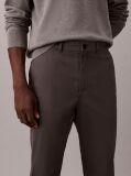 Grey Slim Sateen Chino Trouser  Men