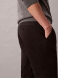 Black Slim Sateen Chino Trouser  Men