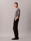 Black Slim Sateen Chino Trouser  Men