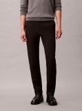 Black Slim Sateen Chino Trouser  Men