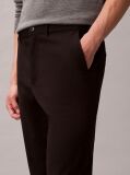 Black Slim Sateen Chino Trouser  Men