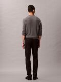 Black Slim Sateen Chino Trouser  Men