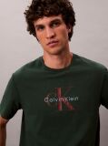 Green Monogram Logo T-Shirt  Men