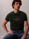 Green Monogram Logo T-Shirt  Men