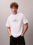White Monogram Logo T-Shirt  Men