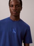 Blue Monogram Logo T-shirt  Men