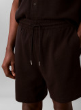 Black Waffle Shorts  Men
