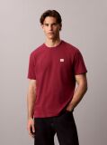 Red Cotton Badge T-shirt  Men