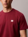 Red Cotton Badge T-shirt  Men