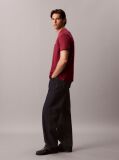 Red Cotton Badge T-shirt  Men