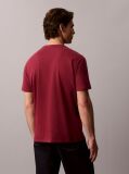 Red Cotton Badge T-shirt  Men
