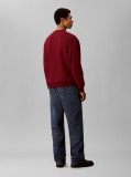 Red Relaxed Monogram Sweatshirt  Men
