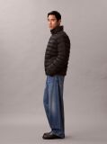 Black Lightweight Nylon Puffer Jacket  Men