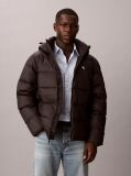 Black Hooded Down Puffer Jacket  Men