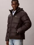 Black Hooded Down Puffer Jacket  Men