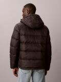 Black Hooded Down Puffer Jacket  Men