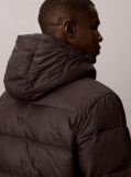 Black Hooded Down Puffer Jacket  Men