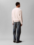 White Oversized Monogram Sweatshirt  Men