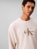 White Oversized Monogram Sweatshirt  Men