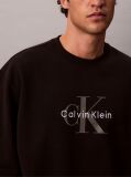 Black Oversized Monogram Sweatshirt  Men
