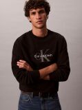 Black Oversized Monogram Sweatshirt  Men