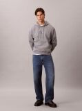 Grey Relaxed Monogram Hoodie  Men