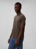 Grey Short-Sleeve Classic Monogram Tee  Men