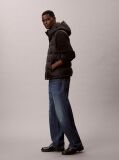 Black Hooded Down Puffer Gilet  Men