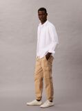 Beige Skinny Twill Cargo Pants  Men