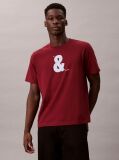 Red And Graphic Relaxed T-Shirt  Men