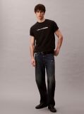 Black Bold Logo Graphic Relaxed T-Shirt  Men