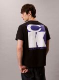 Black Bold Logo Graphic Relaxed T-Shirt  Men