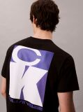 Black Bold Logo Graphic Relaxed T-Shirt  Men