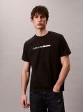 Black Bold Logo Graphic Relaxed T-Shirt  Men