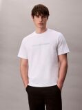 White Bold Logo Graphic Relaxed T-Shirt  Men