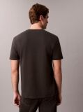Black Calvin Crewneck Graphic Tee  Men