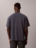 Grey Monologo Graphic Relaxed T-Shirt  Men