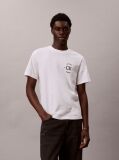 White Embroidered Logo T-shirt  Men