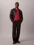 Red Cotton Terry Monogram Sweatshirt  Men