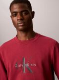 Red Cotton Terry Monogram Sweatshirt  Men