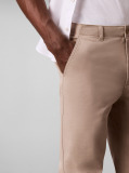 Khaki Tapered Comfort Cotton Chinos  Men