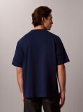 Blue Relaxed Logo Appliqué T-shirt  Men